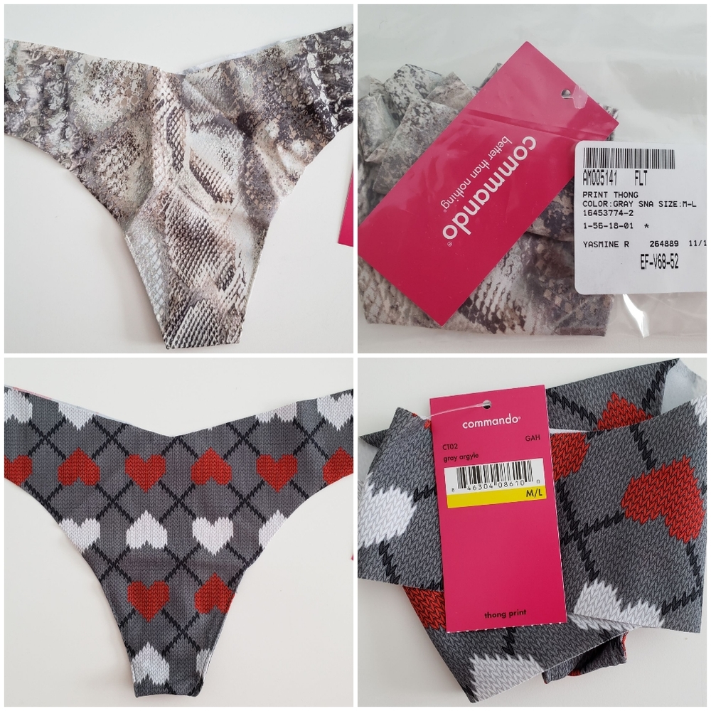Commando Printed Classic Thong (2 qty)